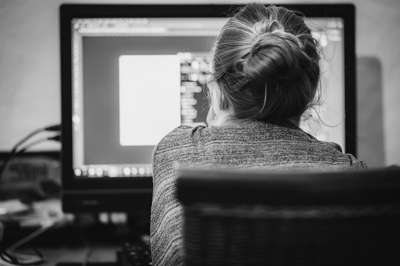 Designer working on tablet